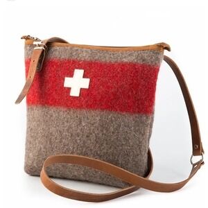 Karlen Swiss Army Wool Blanket Crossbody Bag/Purse Retro